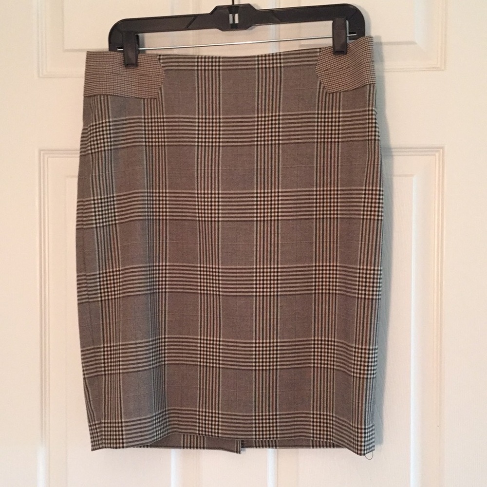 The Limited plaid pencil skirt